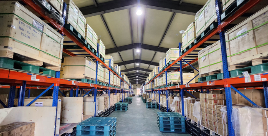 포천 사업장 물류 창고 내부 모습.